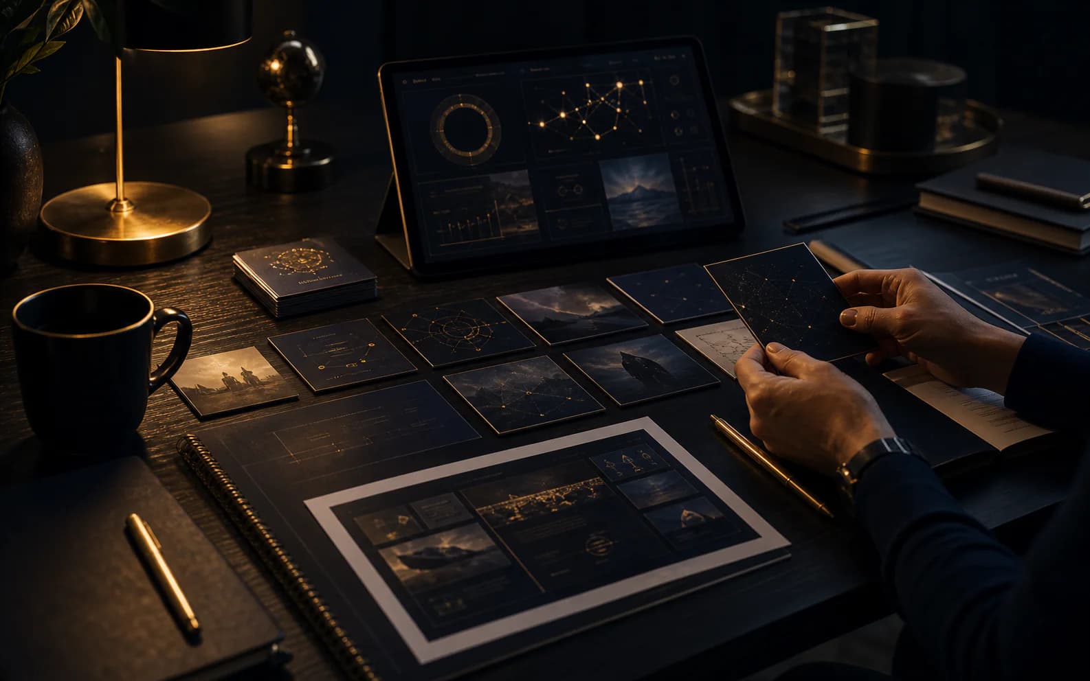 Business intelligence cards and insight signals for founder decision-making