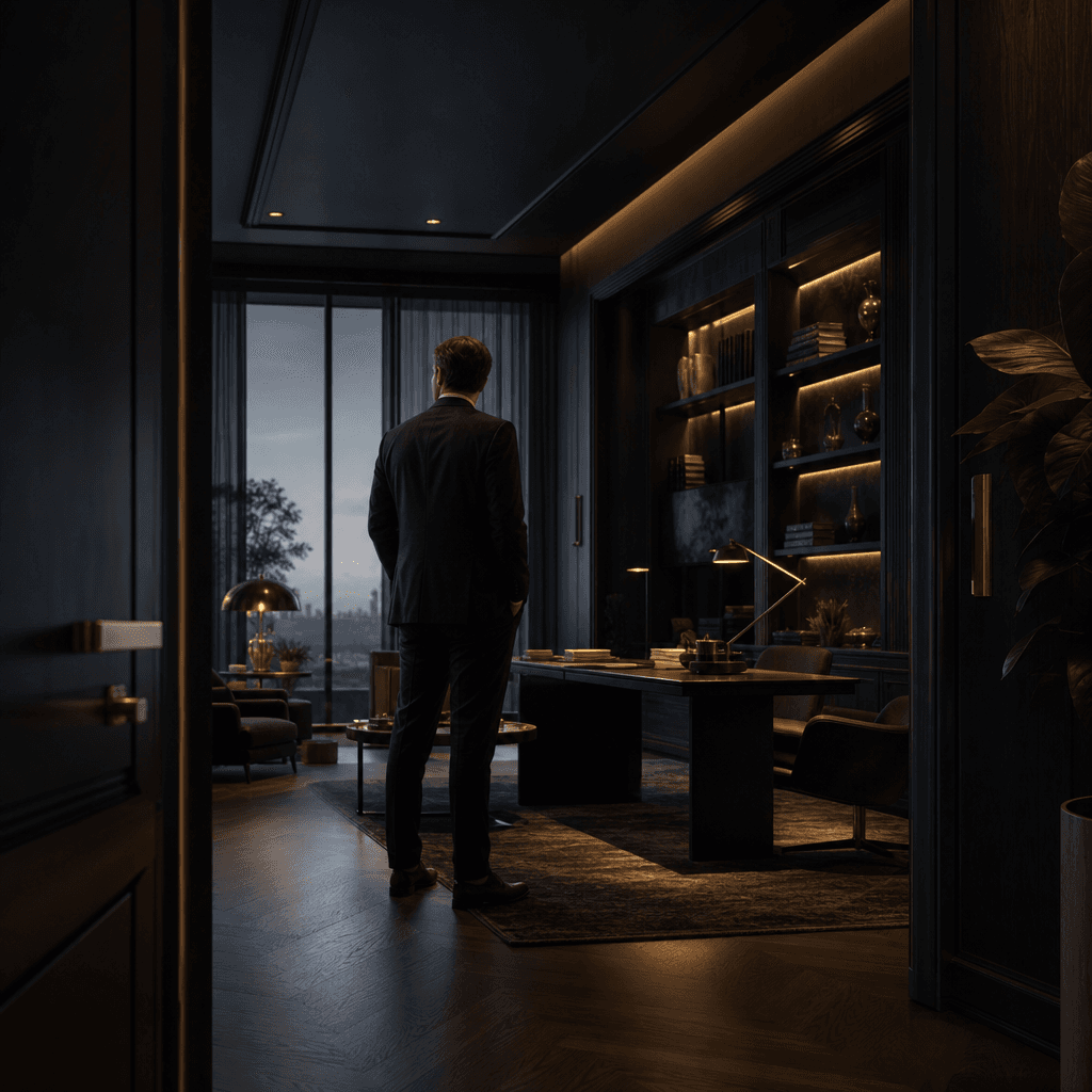 Private founder-led growth room presented as a calm next-step invitation